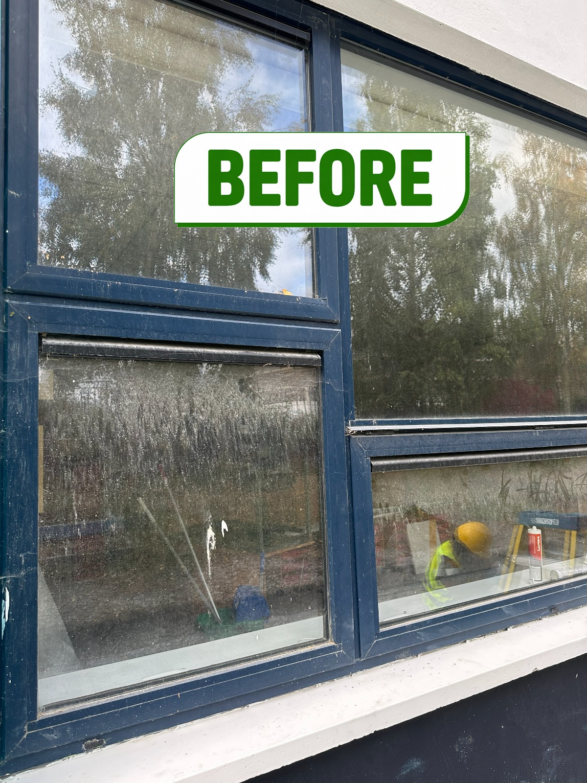 Before: Window Cleaning Transformation
